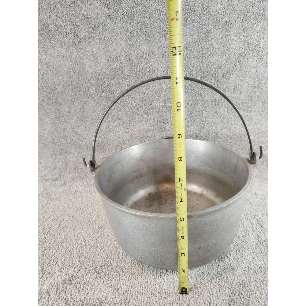 Club Aluminum Dutch Oven Silver Hammered Hammercraft Vintage Pot 12in - Picture 7 of 11